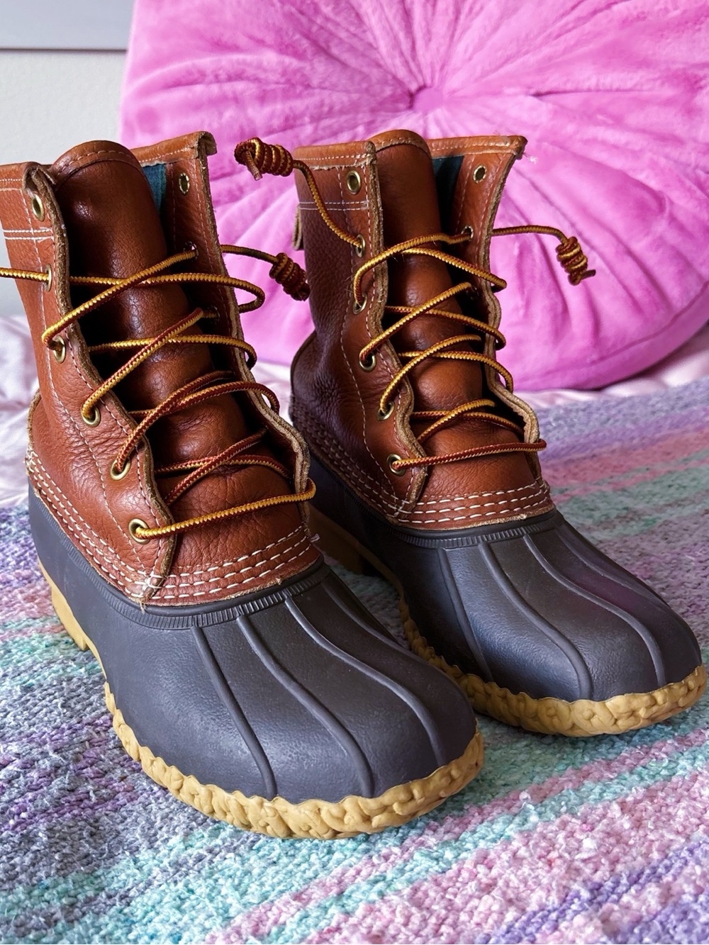 L.L.Bean Bean Boots Women’s 6 Made in Maine Leather Duck Boots